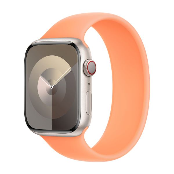 Apple 5 Pack Silikon Solo Loop für Apple Watch | 38/40/41/42 mm - Größe 5 - Light Pink/ Winter Blue/ Sprout Green/ Orange Sorbet/ White