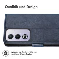 imoshion Luxuriöse Klapphülle Oppo A80 5G - Dunkelblau
