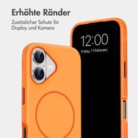 imoshion Color Backcover mit Thin MagSafe Ring Apple iPhone 16 - Orange