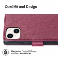 imoshion Luxuriöse Klapphülle Apple iPhone 15 - Bordeaux