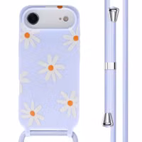 imoshion SilikonHülle design mit Band Apple iPhone Air - Lila Flower Distance