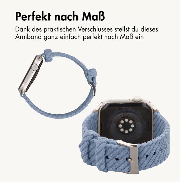 imoshion Corduroy-Band für Apple Watch | 44/45/46/49 mm - Hellblau