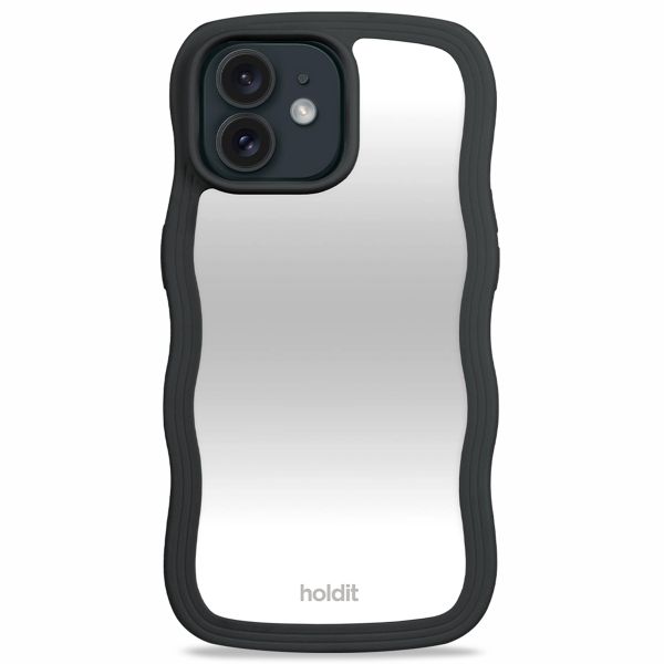 Holdit Wavy Case für das iPhone 12/12 Pro - Black / Mirror