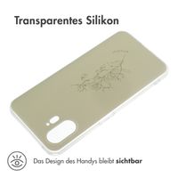 imoshion Design Hülle für das Nothing Phone (2) - Floral Green