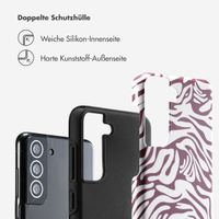 Selencia Vivid Back Cover Samsung Galaxy S21 FE - Trippy Swirl Dark Rose