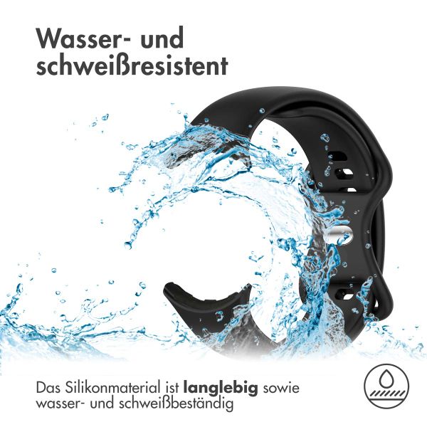 imoshion Silikonband für das Google Pixel Watch / Watch 2 / Watch 3 (41 mm) - Größe L - Schwarz