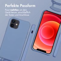 imoshion Color Backcover mit abnehmbarem Handykette und MagSafe Apple iPhone 12 (Pro) - Ash Blue