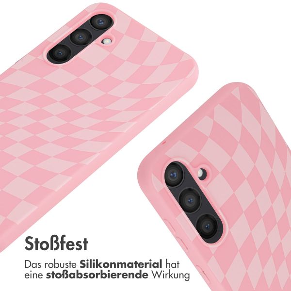 imoshion SilikonHülle design mit Band Samsung Galaxy S23 FE - Retro Pink