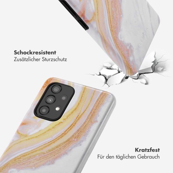 Selencia Vivid Tough Back Cover für das Samsung Galaxy A53 - Chic Marble Gold