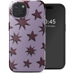 Selencia Vivid Rückabdeckung mit MagSafe Apple iPhone 15 - Stars Plum Lilac