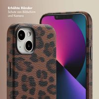 Selencia Sabi Backcover Leopardenmuster mit MagSafe Apple iPhone 13 - Mocha Brown