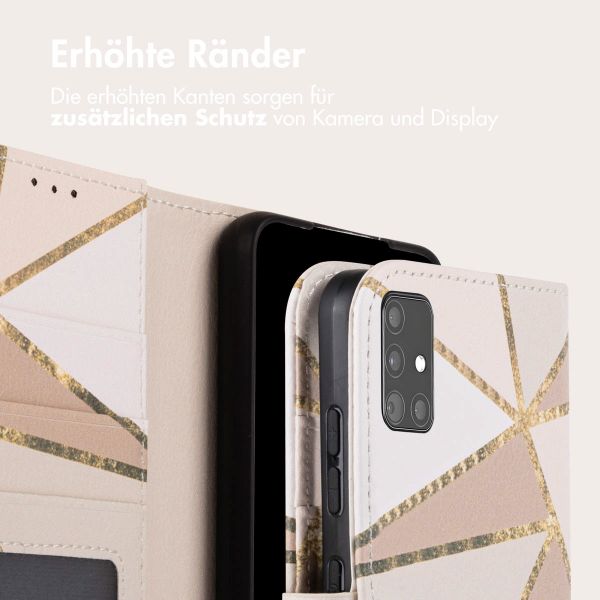 imoshion Design Klapphülle Samsung Galaxy A51 - Beige Graphic
