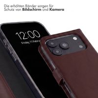 Selencia Echtleder Klapphülle Apple iPhone 18 Pro Max / 17 Pro Max - Braun