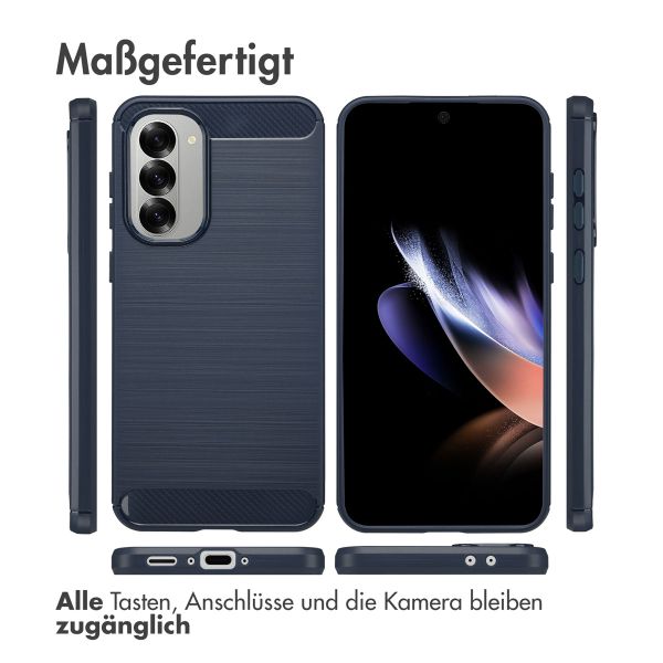 imoshion Brushed Back Cover für das Samsung Galaxy A56 - Dunkelblau