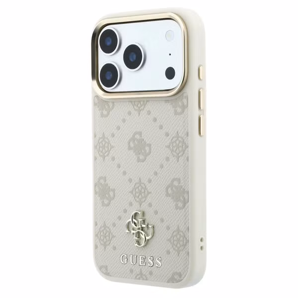 Guess 4G Metal Logo Back Cover MagSafe Apple iPhone 18 Pro / 17 Pro - Beige
