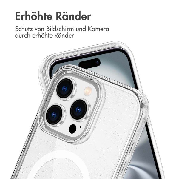 imoshion Sparkle Back Cover mit MagSafe für das Apple iPhone 16 Pro - Glitzer Transparent