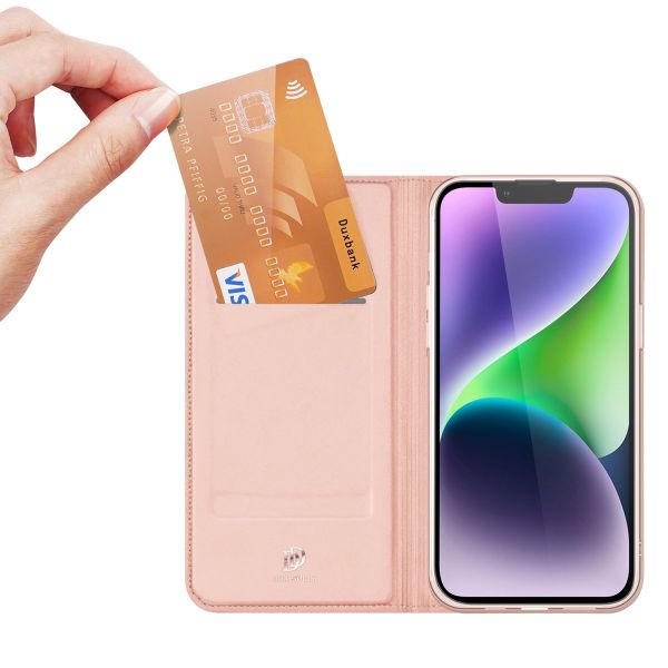 Dux Ducis Slim TPU Klapphülle für das iPhone 15 - Rosegold