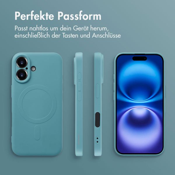 imoshion Color Back Cover mit MagSafe für das Apple iPhone 16 - Smoke Green