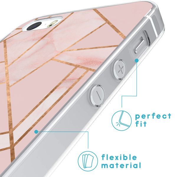 imoshion Design Hülle Apple iPhone SE (2016) / 5 / 5s - Pink Graphic