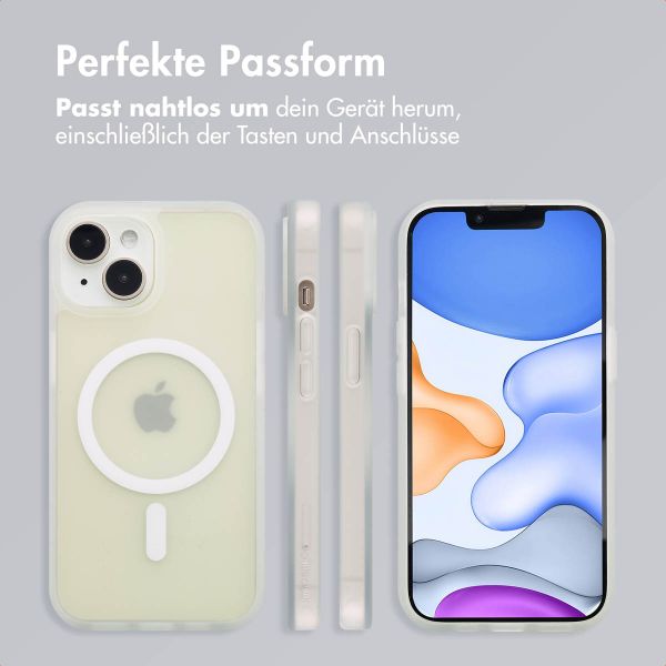 imoshion Color Guard Back Cover mit MagSafe für das iPhone 15 - Weiß