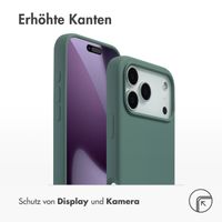 Accezz Liquid Silikoncase mit MagSafe Apple iPhone 17 Pro Max - Dunkelgrün