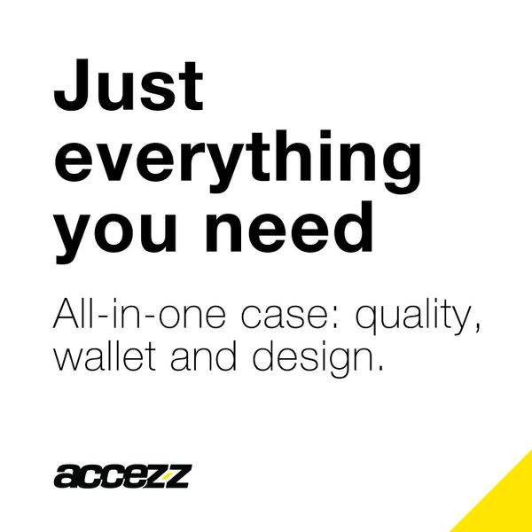 Accezz Wallet TPU Klapphülle Samsung Galaxy S6 - Schwarz
