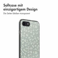 imoshion  Design Hülle für das iPhone SE (2022 / 2020) / 8 / 7 - Smoke Green Flowers