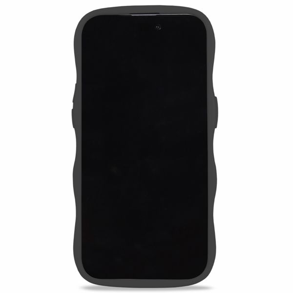 Holdit Wavy Case für das iPhone 14 Pro - Black / Mirror