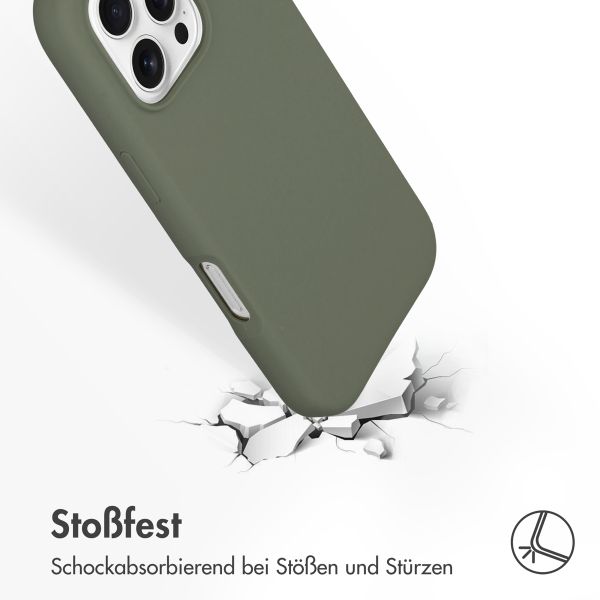 Accezz Liquid Silikoncase mit MagSafe für das iPhone 16 Pro - Cooper Green