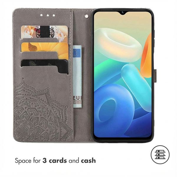 imoshion Mandala Klapphülle Oppo A77 - Grau