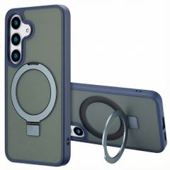Accezz Ring Stand Backcover mit MagSafe Samsung Galaxy S25 Plus - Blau