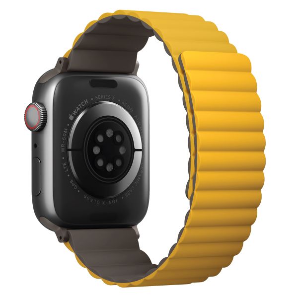 Uniq Revix doppelseitiges Armband für das  Apple Watch Series 1 t/m 11 / SE / Ultra (44/45/46/49 mm) - Mustard / Khaki