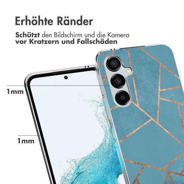 imoshion Design Hülle für das Samsung Galaxy A54 (5G) - Blue Graphic