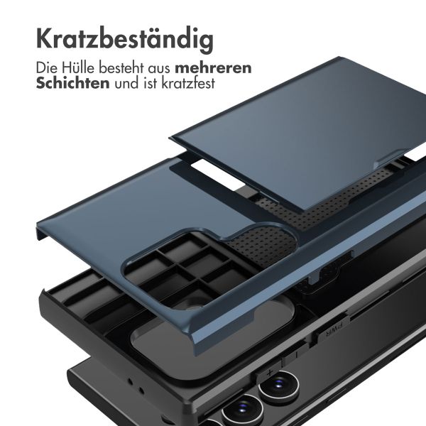 imoshion Backcover mit Kartenfach für das Samsung Galaxy S24 Ultra - Dunkelblau