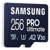 Samsung PRO Ultimate microSD - 256GB - Inklusive SD-Adapter - UHS-I/U3/Full HD/4K UHD