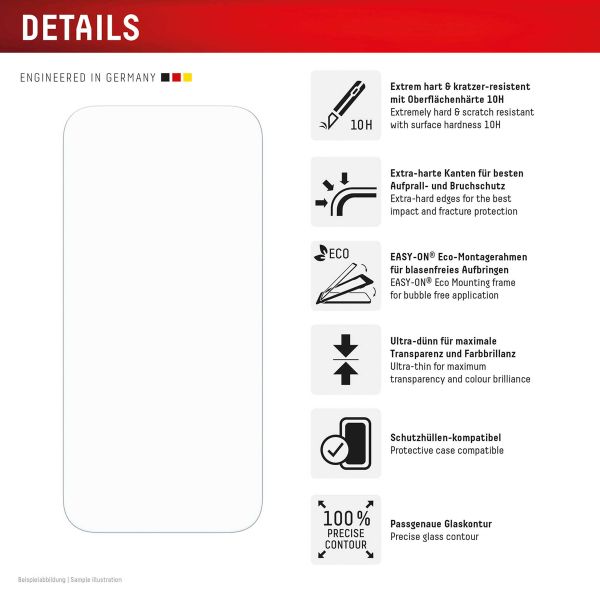 Displex Bildschirmschutzfolie Real Glass Apple iPhone Air