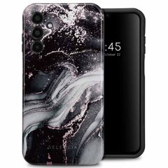 Selencia Vivid Back Cover Samsung Galaxy A15 (5G/4G) - Chic Marble Black