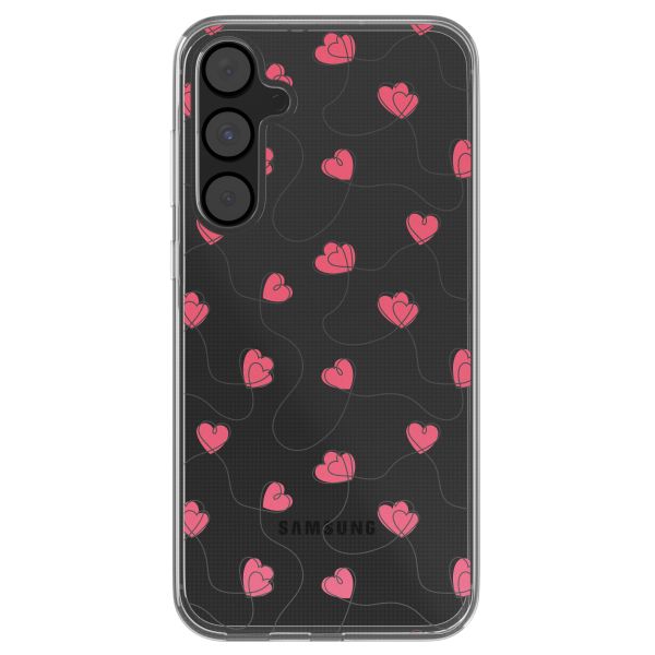 imoshion  Design Hülle für das Samsung Galaxy A55 - Dusty Rose Connected Hearts