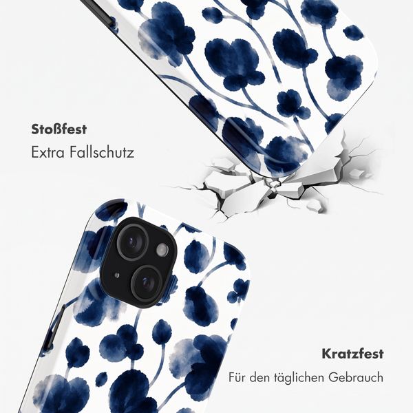 Selencia Vivid Back Cover Apple iPhone 15 - Midnight Blossom