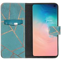 imoshion Design TPU Klapphülle Samsung Galaxy S10 - Blue Graphic