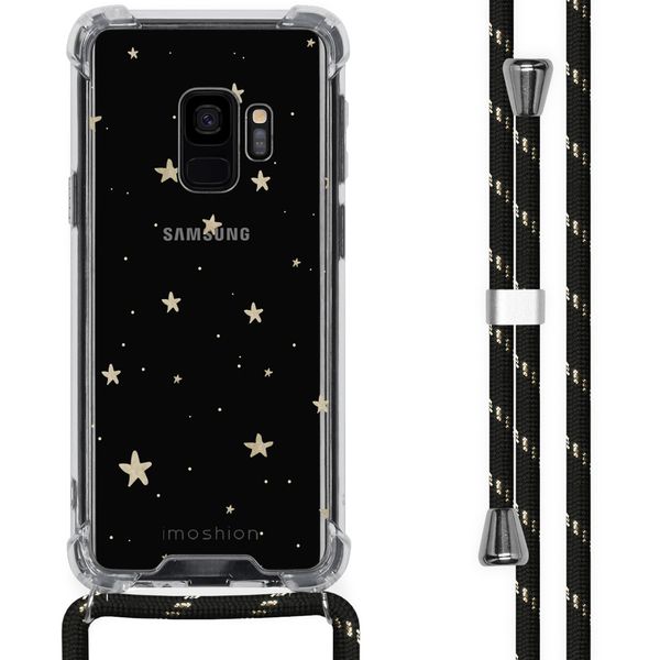 imoshion Design Hülle mit Band für das Samsung Galaxy S9 - Stars Gold