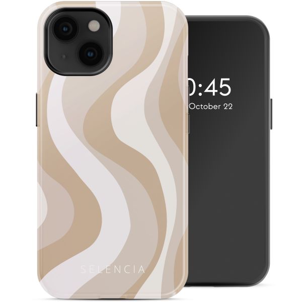 Selencia Vivid Tough Back Cover mit MagSafe für das iPhone 14 - Desert Waves Beige