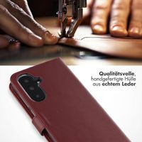 Selencia Echtleder Klapphülle Samsung Galaxy A36 / A56 - Burgundy