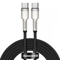 Baseus Cafule Series USB-C-zu-USB-C-Kabel  – Metall – 100 Watt – 2 Meter – Schwarz