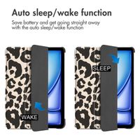 imoshion Design Trifold Klaphülle Apple iPad Air 13 Zoll (2026) M4 / (2025) M3 / (2024) M2 - Leopard