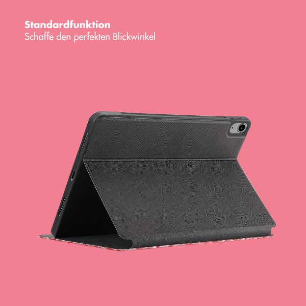 Selencia Vivid Klapphülle Apple iPad Air 11 Zoll (2025) M3 / (2024) M2 / Air 5 (2022) / Air 4 (2020) - Wild Spots Lipstick