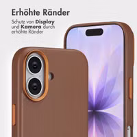 Accezz 2-in-1 Klapphülle aus Leder mit MagSafe Apple iPhone 17 - Sienna Brown