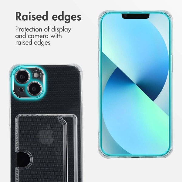 imoshion Soft Case Back Cover mit Kartenhalter Apple iPhone 13 - Transparent