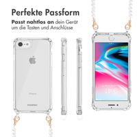 imoshion Back Cover mit Band + Armband für das iPhone 8 / 7  / SE (2022 / 2022) - Perlen