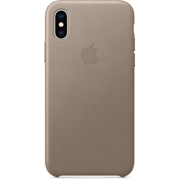 Apple Leder-Case Taupe für das Apple iPhone Xs